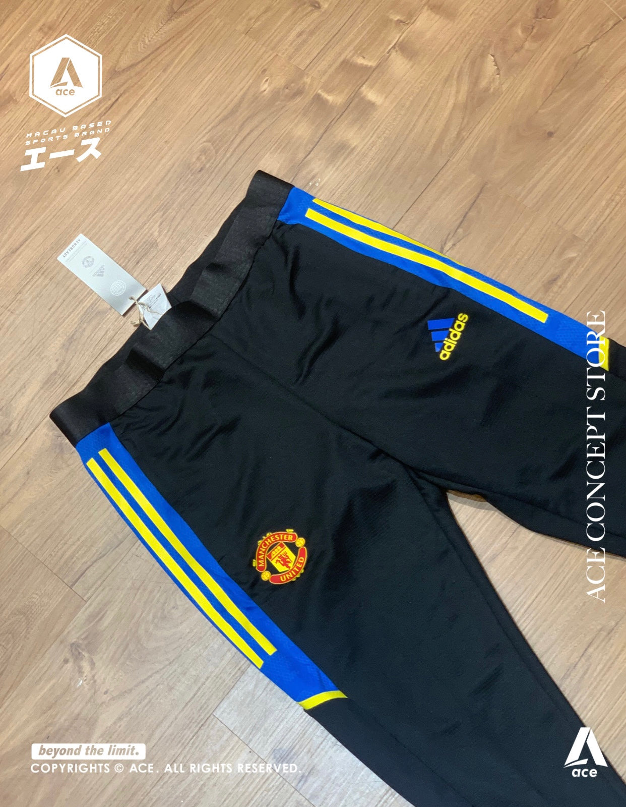 【現貨】英超 ADIDAS 曼聯訓練收腳長褲| Ace Concept Store