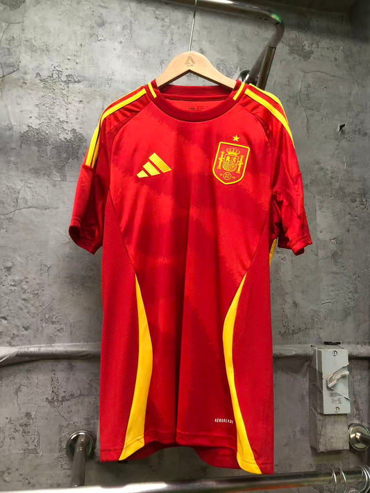 Adidas 2024西班牙主場球迷版球衣