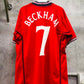 2001-02 England Away #7 Beckham