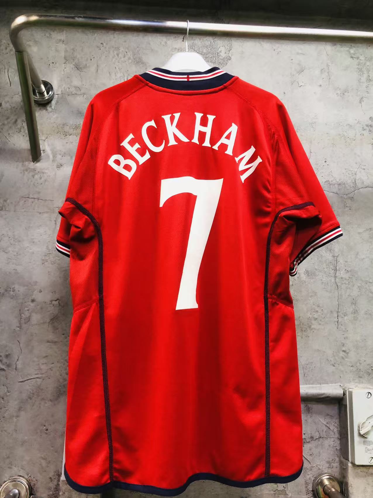 2001-02 England Away #7 Beckham