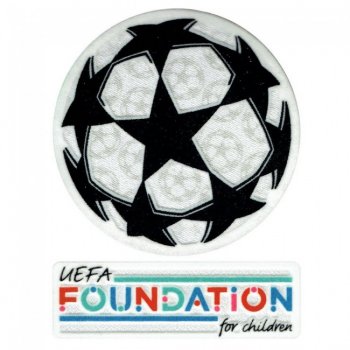 【臂章】21-22歐冠章 + Foundation章  21-22 UCL Starball + UEFA Foundation Patch Set